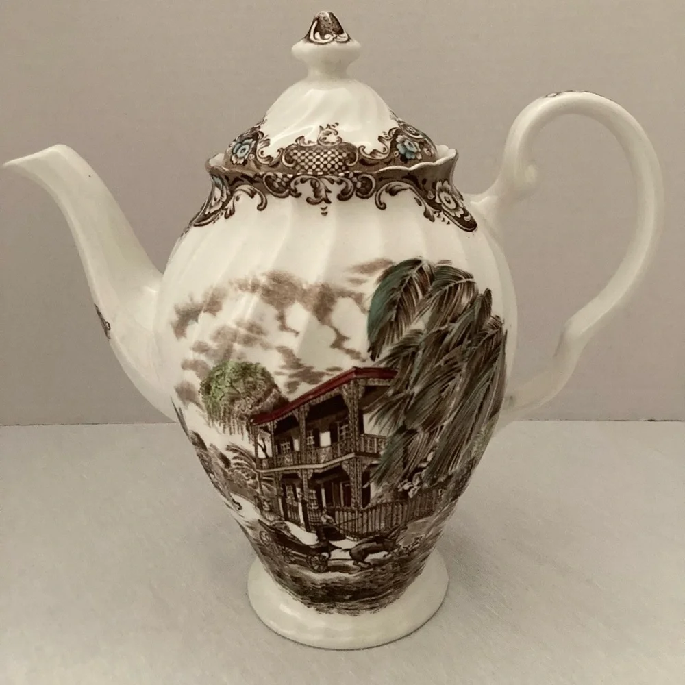 Vintage Heritage Hall 4411 Coffee Pot Staffordshire England French Provincial